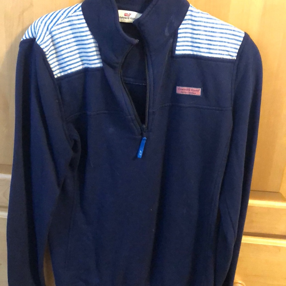 Striped Navy Vineyard Vines Pullover